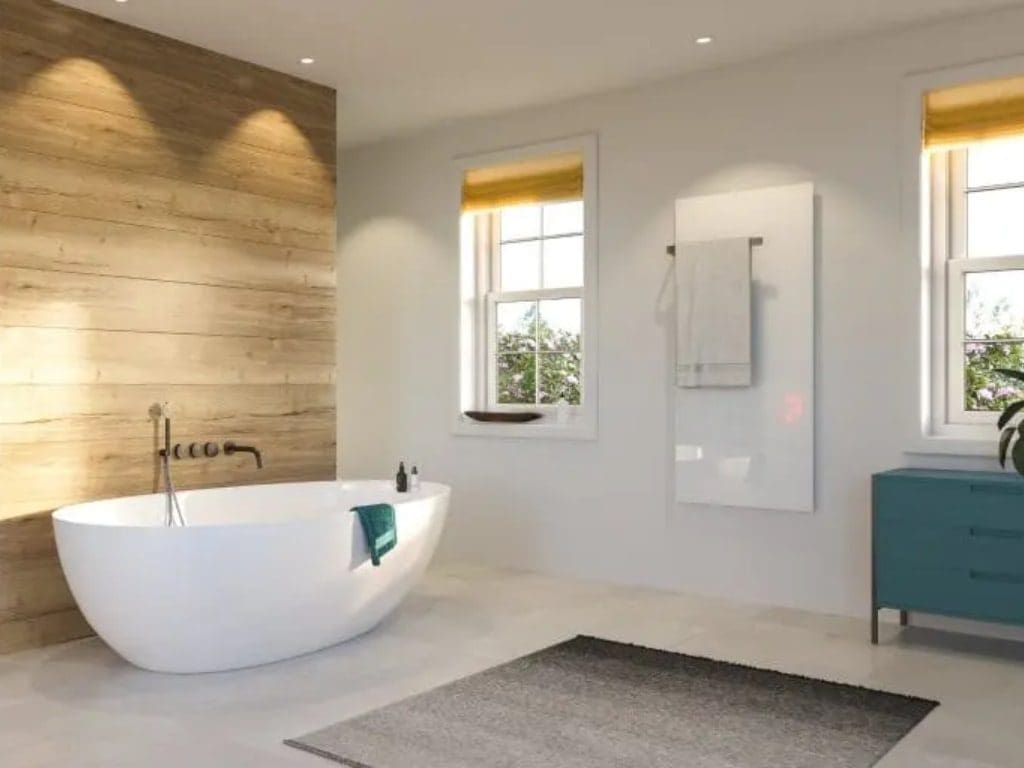Badkamer verwarming elektrische badkamerverwarming straalkachel badkamer mobiele badkamer kopen straalkachel badkamer Handdoekrek verwarming elektrische handdoekdroger met thermostaat verwarmingspanelen