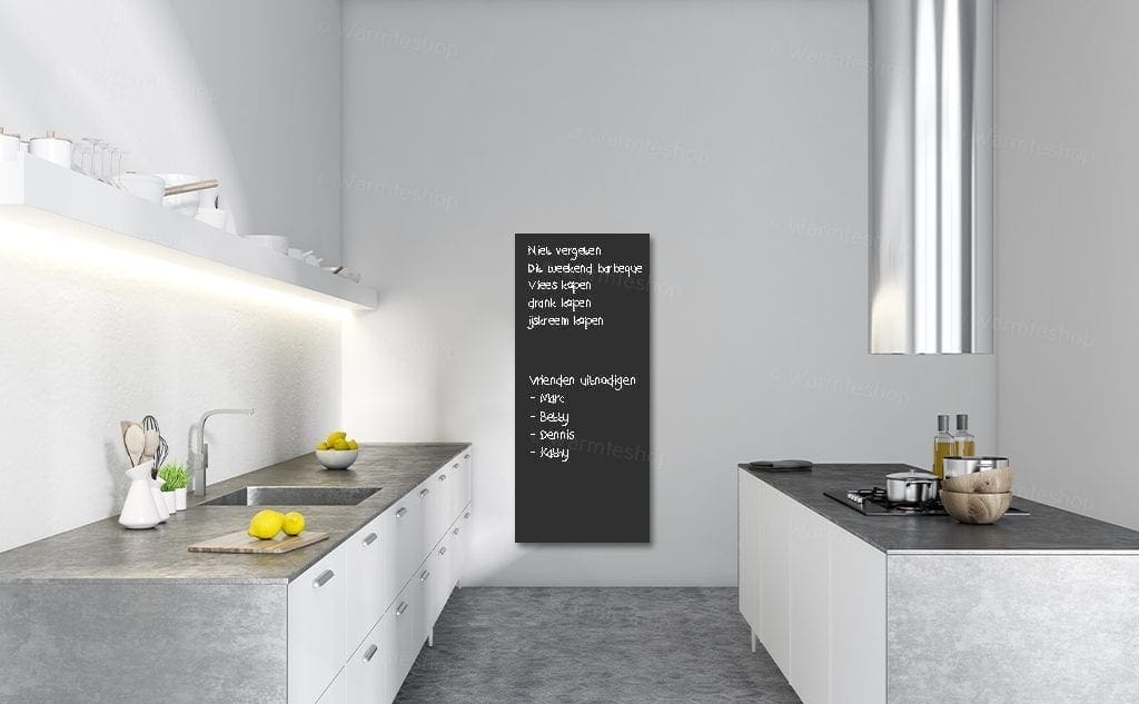 infrarood verwarming krijtbord keuken