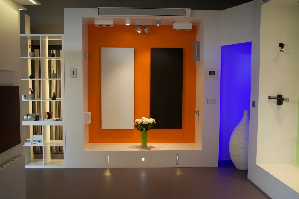 showroom winkel beginnen infrarood verwarming