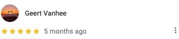 google reviews Geert Vanhee