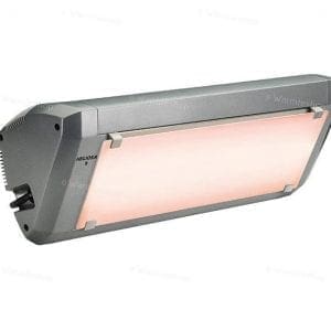 Heliosa 9.1 - Snoer 500 cm met filterglas - Zilver - 2000 Watt